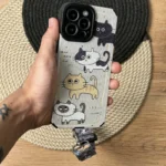 بند موبایل مدل گربه - تصویر 2