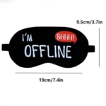 چشم بند خواب مدل کمپرس دار طرح offline - تصویر 2