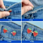 پین شلوار مدل تنظیم سایز طرح توت فرنگی - تصویر 8