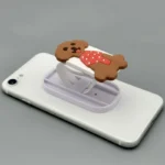 پایه نگهدارنده گوشی موبایل پاپ سوکت مدل سیلیکونی فانتزی طرح سگ بامزه - تصویر 2