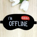 چشم بند خواب مدل کمپرس دار طرح offline - تصویر 4