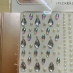 نگین صورت مدل چسبی مروارید بسته 150 عددی - تصویر 3