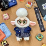 عروسک مدل گوسفند بامزه ارتفاع 22 سانتی‌متر - تصویر 2